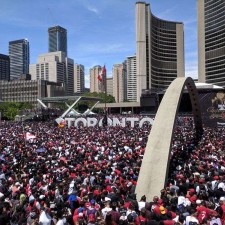 In Toronto fand eine Meisterschaftsparade statt